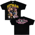 Bret Hart Hitman Boxy Shirt Vintage Wrestle Tee Streetwear Y2K Oversized Graphic
