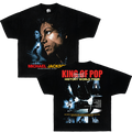 King of Pop Michael Jackson Boxy Shirt Vintage Tee Streetwear Y2K Oversized Graphic