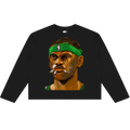 Neniom Smoke Break Lebron James Boxy Long Sleeve Oversized Graphic Sweatshirt Streetwear Y2K