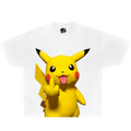 Unhappy Pikachu Graphic T-Shirt Cute Anime Gaming Tee Y2K Pokémon Shirts