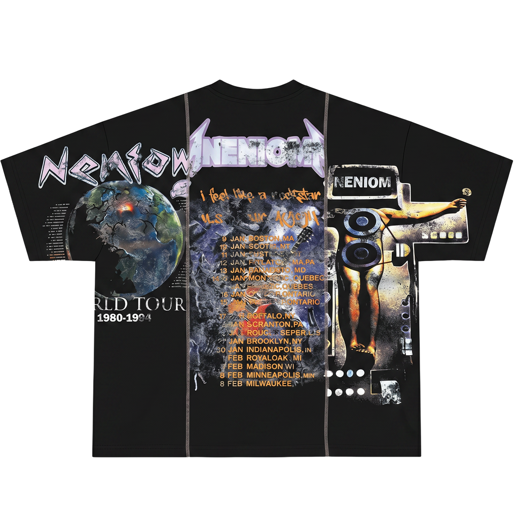 ★ LIMITED ★ Neniom World Tour Boxy Shirt Streetwear Oversized Graphic Tee
