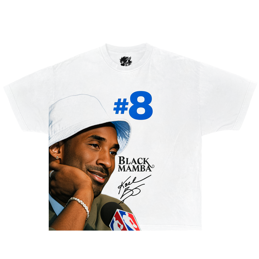 Kobe Bryant "Interview" Boxy Vintage Shirt Oversized Streetwear Y2K Graphic Basketball Tee