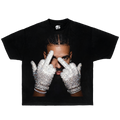 Drake FU Glove Boxy Shirt Vintage Streetwear Tee Y2K Oversized Graphic