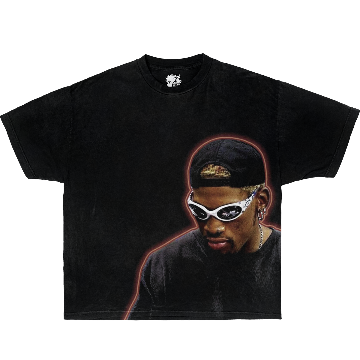 Dennis Rodman Aura Boxy Vintage Shirt Graphic Basketball Tee Oversized Streetwear Y2K