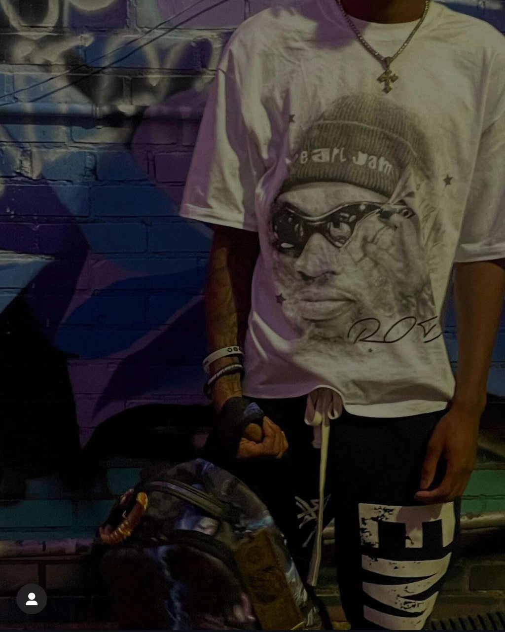 Dennis Rodman Money Talk Oversized Boxy Tee
