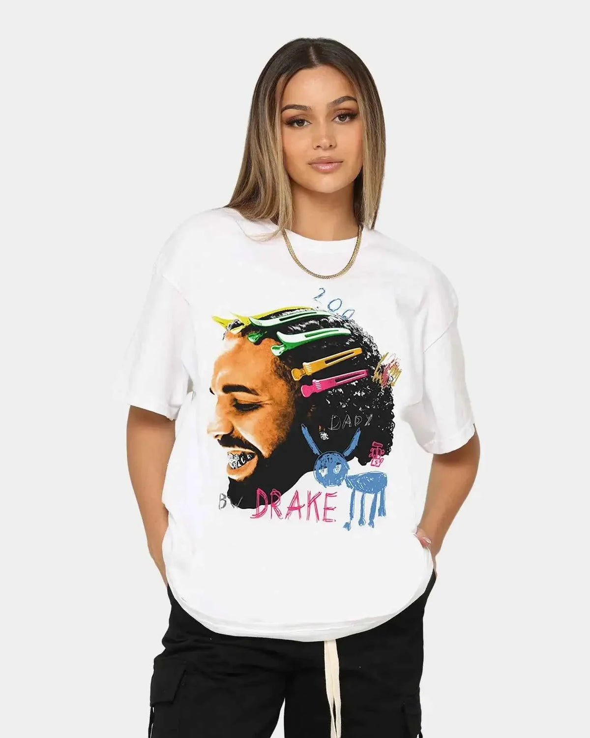 Drake Dogs Boxy Vintage Shirt Streetwear Artist Oversized Graphic Unisex Rap Tees Y2K