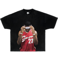 Lebron James Pray Boxy Vintage Shirt Graphic Basketball Tee Oversized Streetwear Y2K