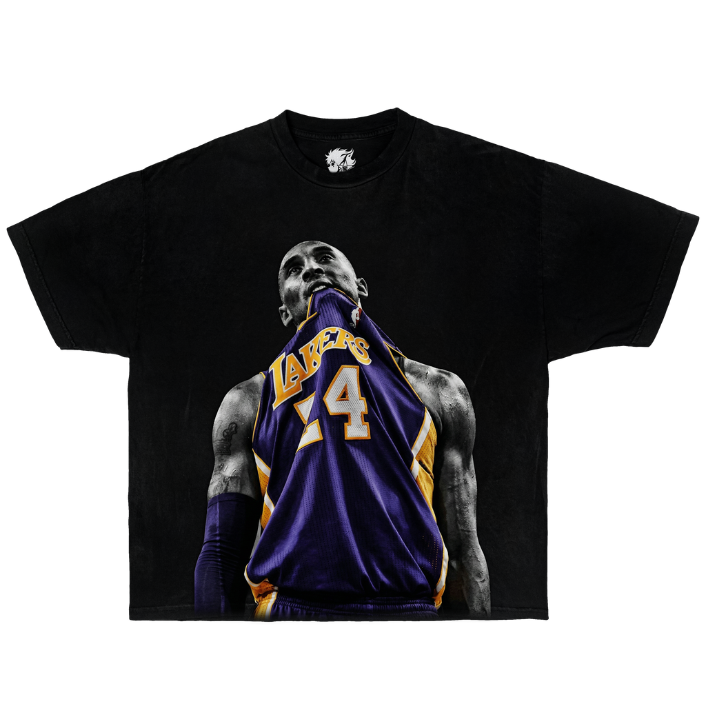 Jersey Bite Kobe Mamba Boxy Shirt Vintage Basketball Streetwear Y2K Oversized Graphic
