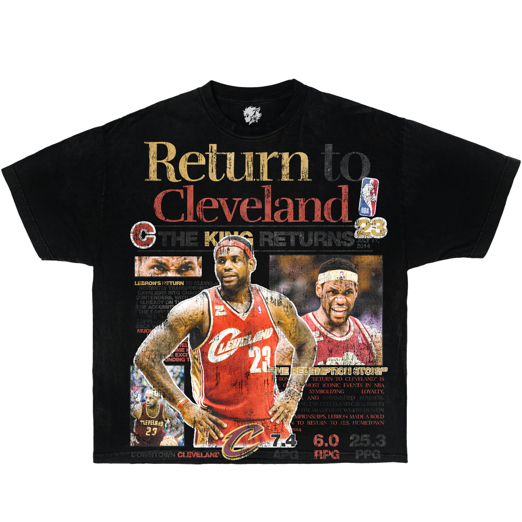 Lebron James Newspaper Shirt Vintage Boxy Oversized Basketball Graphic Unisex Y2K