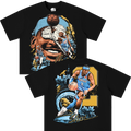 Shai Gilgeous-Alexander OKC Basketball Boxy Shirt Vintage Bootleg Streetwear Oversized Graphic Tee