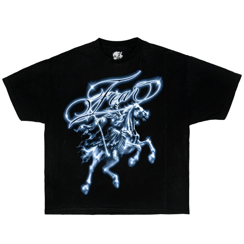 Phantom Rider Fear Tee Shirt Vintage T-Shirt Streetwear Y2K Oversized Graphic