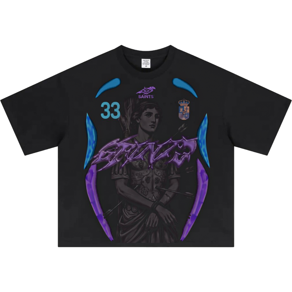 Shield of Faith Saints Bible Cup 33 Boxy Tee Shirt — Ephesians 6:16