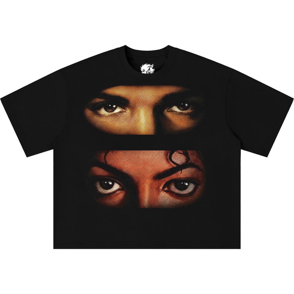 Drake & Michael Jackson Vision Boxy Shirt Vintage Bootleg Streetwear Oversized Graphic Tee