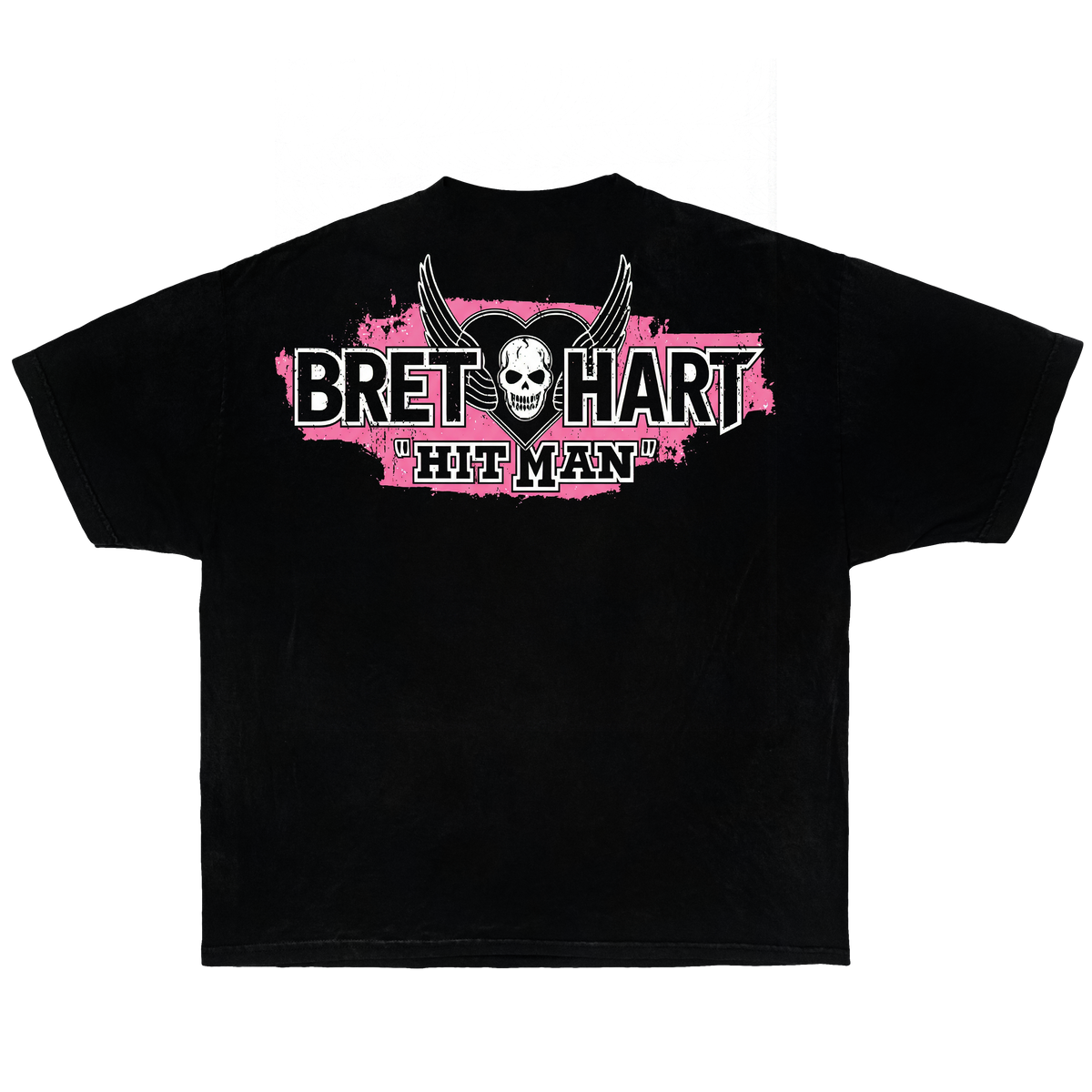 Bret Hart Hitman Boxy Shirt Vintage Wrestle Tee Streetwear Y2K Oversized Graphic
