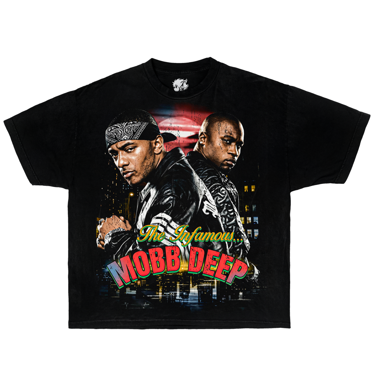Mobb Deep Boxy Shirt Vintage Rap Tee Streetwear Y2K Oversized Graphic