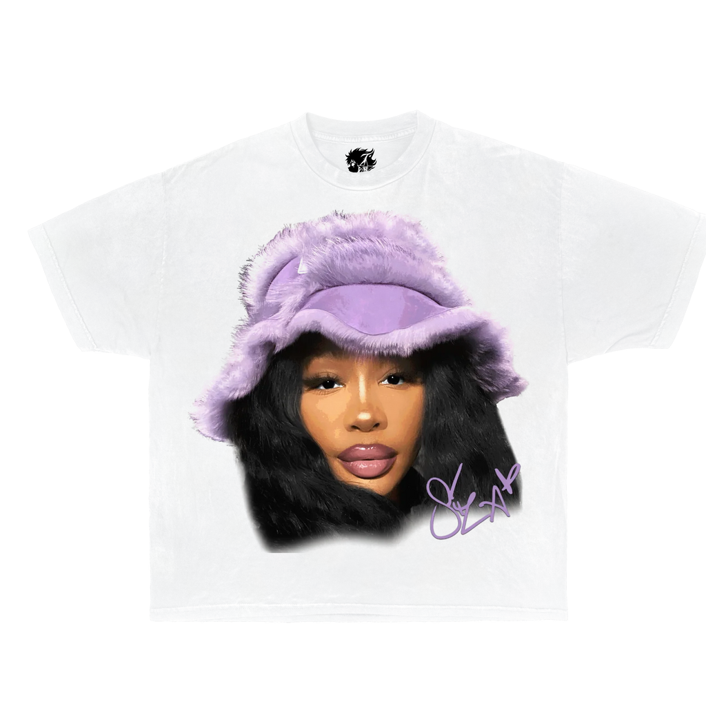 SZA Boxy Vintage Shirt Graphic Artist Music Rap Hip Hop Unisex Tee Oversized Streetwear Y2K