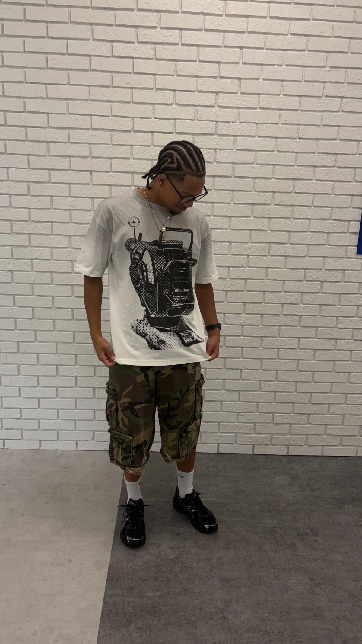 POV Raygun Heavyweight Washed Gradient Boxy Tee Shirt