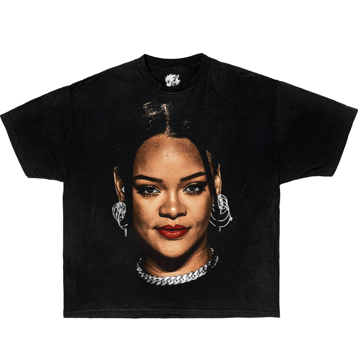 Rihanna Boxy Vintage Shirt Graphic Artist Hip Hop Music Rap Unisex Tee Oversized Streetwear Y2K