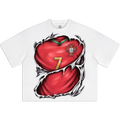 Portugal Soccer Jersey Boxy Oversized Cropped T-Shirt | FPF #7 Ripped Streetwear Tee