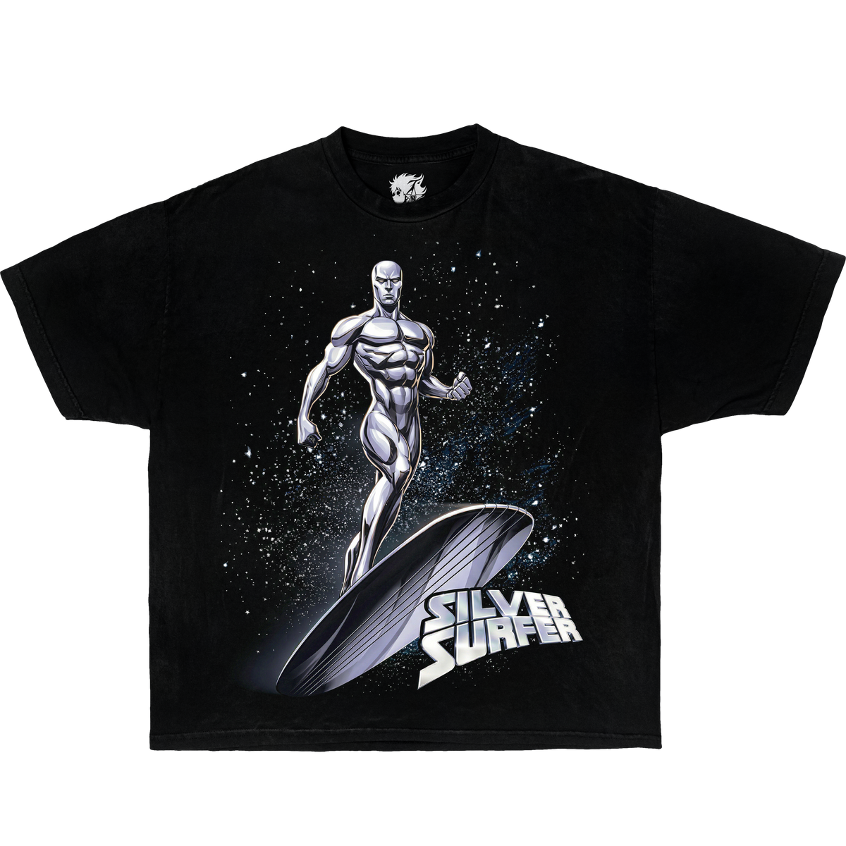 Silver Surfer Universe Boxy Shirt Vintage Tee Streetwear Y2K Oversized Graphic
