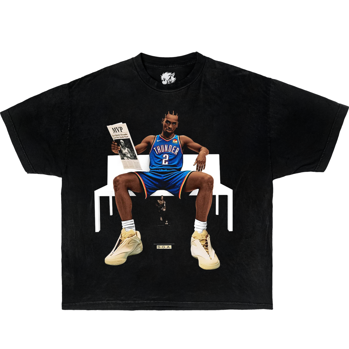 Shai Gilgeous-Alexander Boxy Vintage Shirt Graphic Basketball Unisex Tee Oversized Streetwear