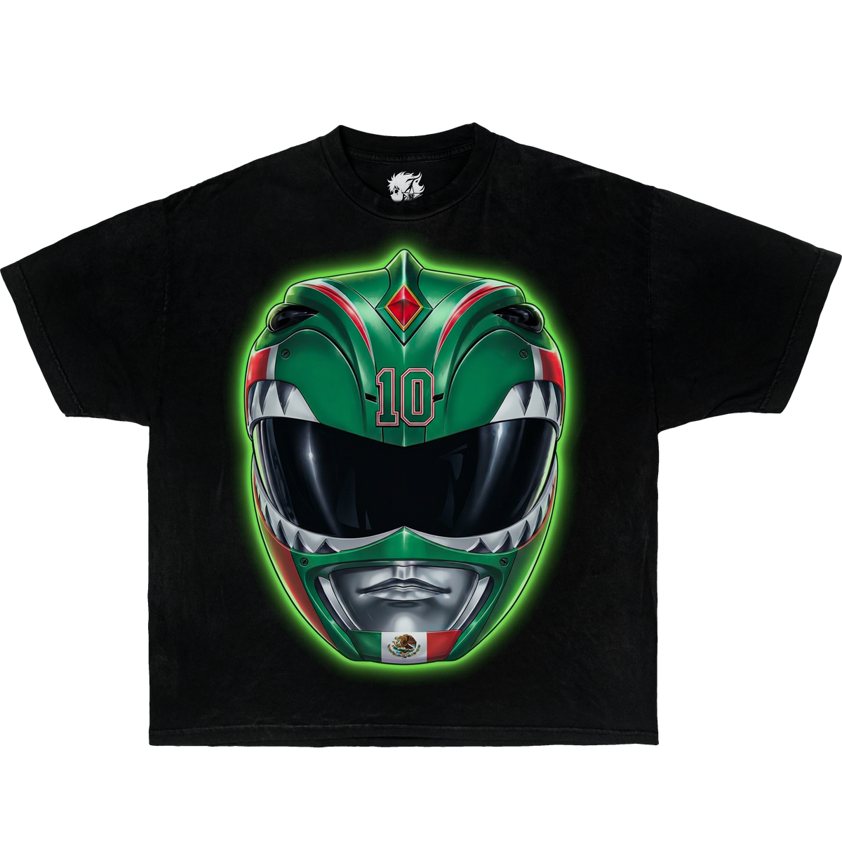Mexico Green Ranger #10 Soccer World Cup Boxy Oversized Tee Shirt