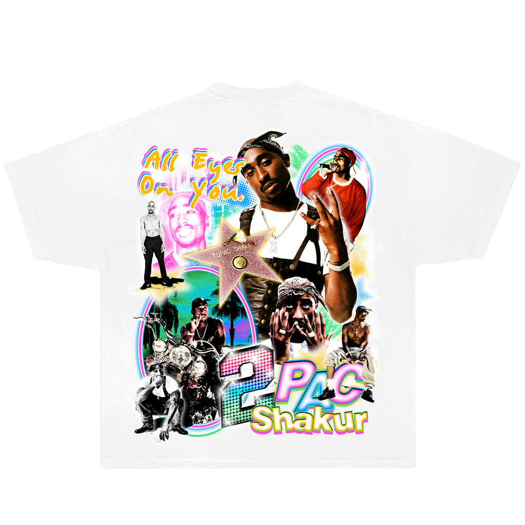 Tupac Hip Hop Boxy Vintage Shirt Oversized Streetwear Y2K Graphic Bootleg Tee