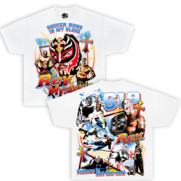 Rey Mysterio Wrestle Vintage Oversized Boxy T-shirt Streetwear Graphic Y2K Tee