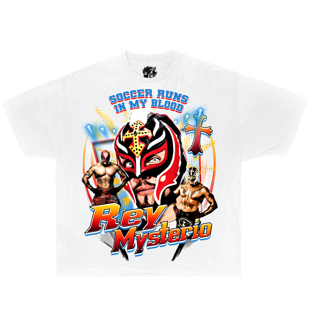 Rey Mysterio Wrestle Vintage Oversized Boxy T-shirt Streetwear Graphic Y2K Tee