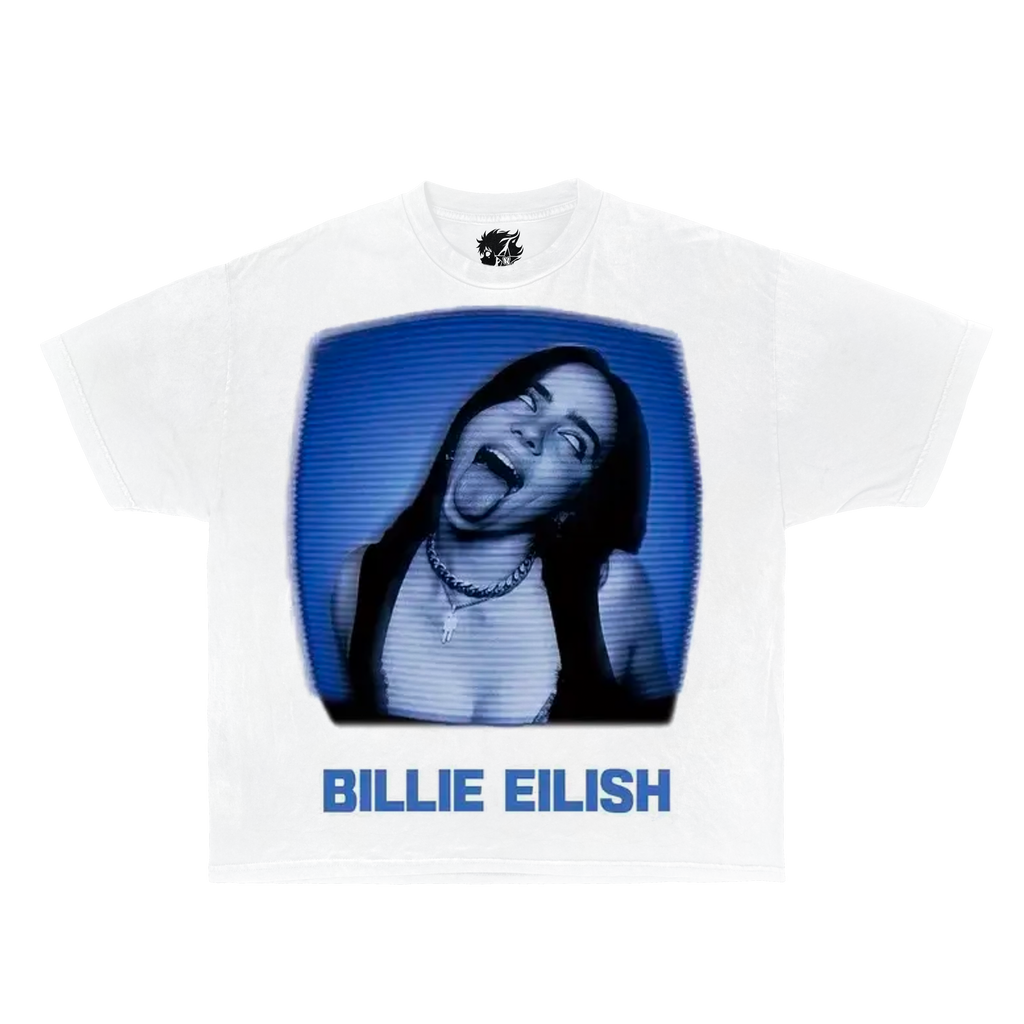 Billie Eilish TV Boxy Vintage Shirt Graphic Hip Hop Rap Unisex Shirts Oversized Streetwear Y2K