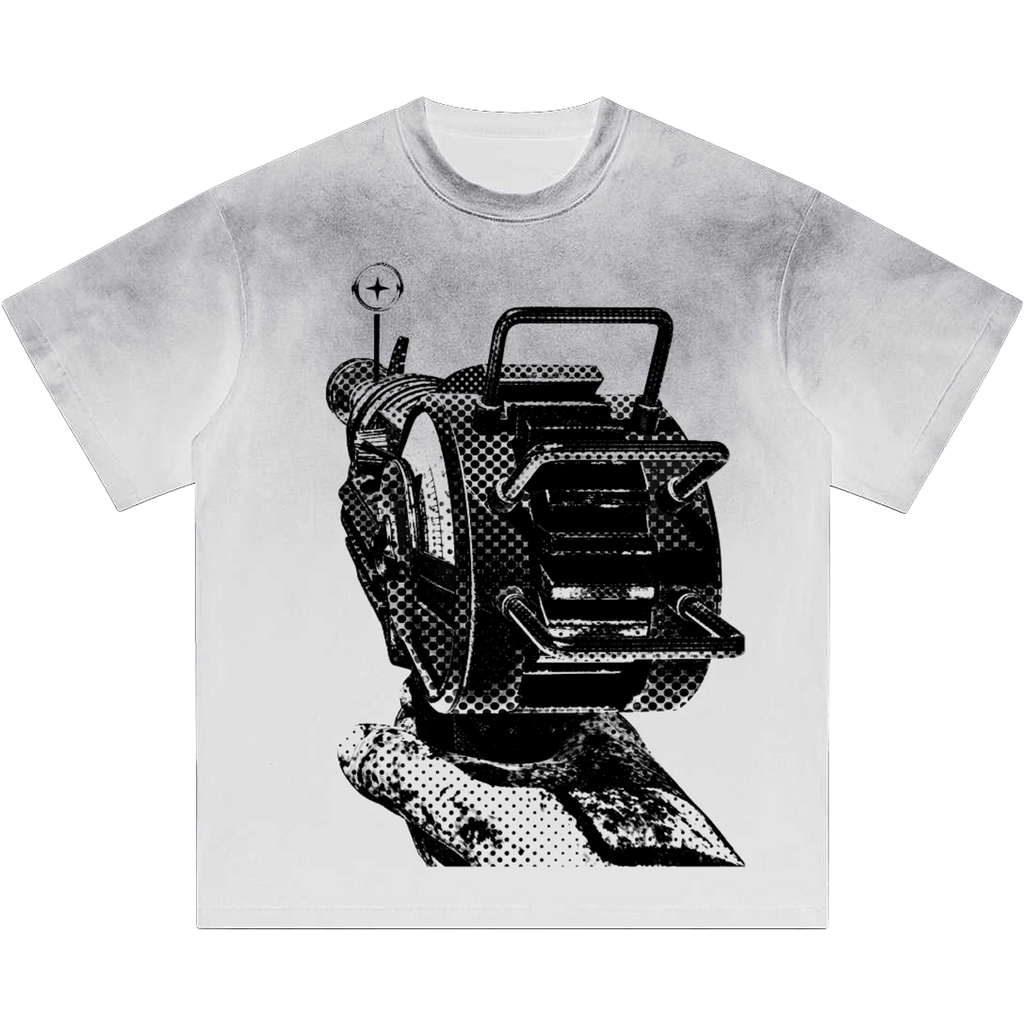POV Raygun Heavyweight Washed Gradient Boxy Tee Shirt