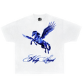 Holy Pegasus Tee Shirt Vintage Washed T-Shirt Streetwear Y2K Oversized Graphic