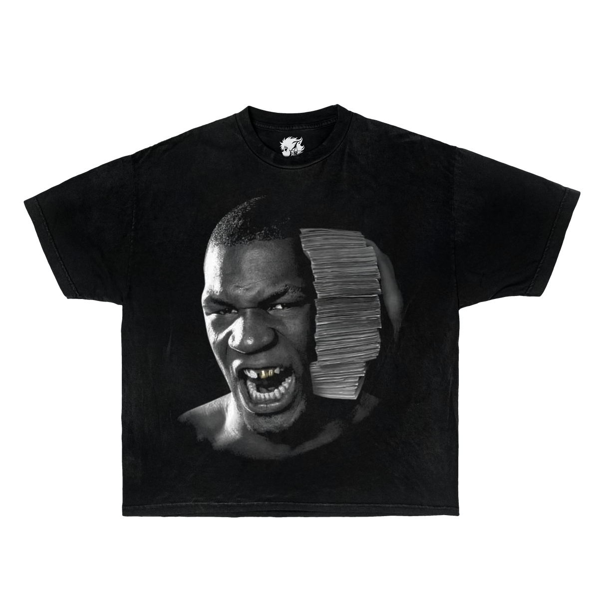 Mike Tyson Money Talk Vintage Boxy T-shirt Streetwear Unisex Boxing Graphic Tee Oversized