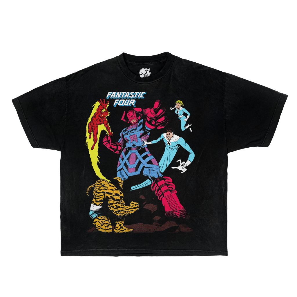 Fantastic Four Marvel Boxy Vintage Shirt Graphic Comic Tees Oversized Streetwear Unisex