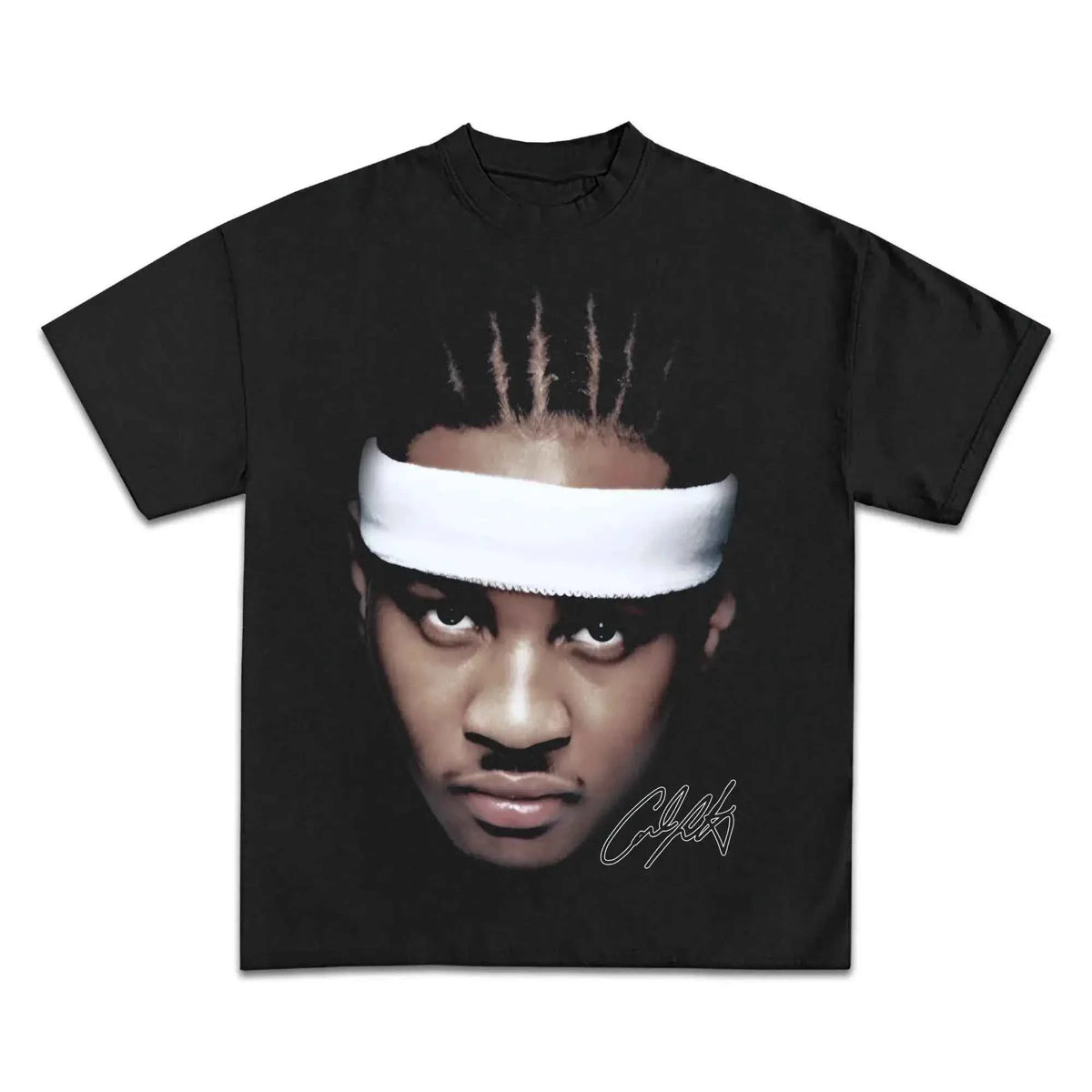Carmelo Anthony Big Head Graphic Boxy Vintage Shirt Streetwear Oversized Retro Basketball Tee