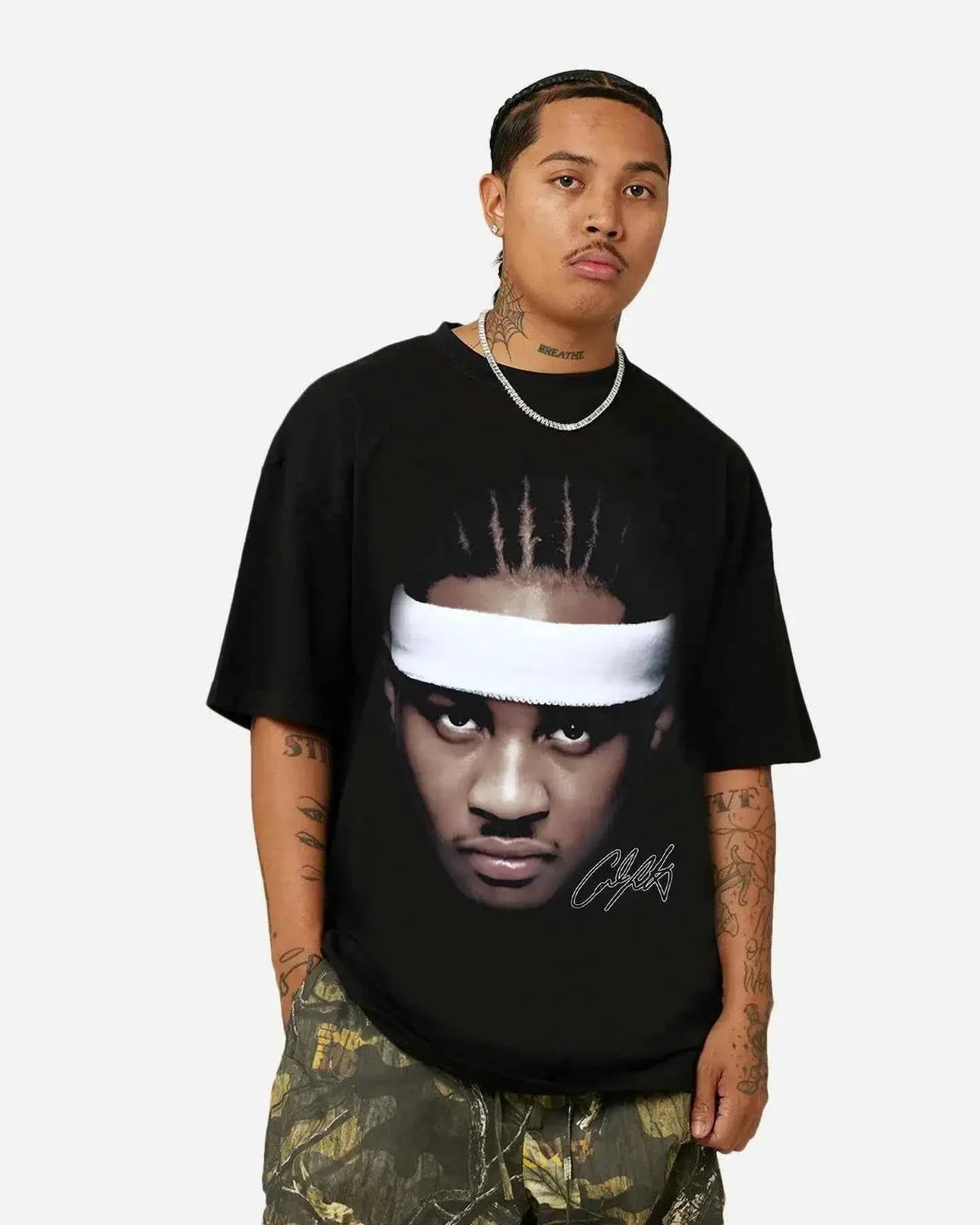 Carmelo Anthony Big Head Graphic Boxy Vintage Shirt Streetwear Oversized Retro Basketball Tee