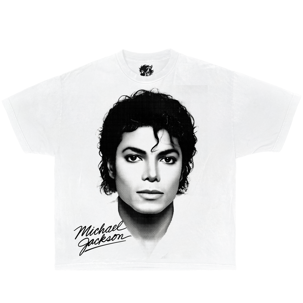 Michael Jackson Signature v2 Oversized Boxy T-shirt Streetwear Y2K Vintage Music