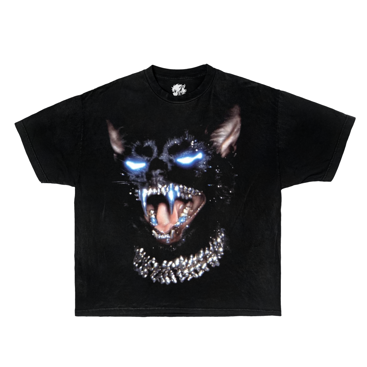 Gothic Kitty Cat Boxy Vintage Shirt Kitty Cat Gifts Animal Shirts Oversized Streetwear Graphic Tee Unisex