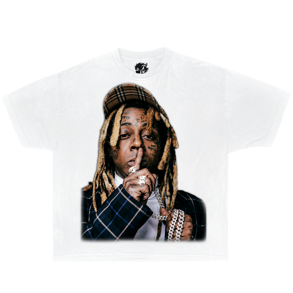 Lil Wayne Rap Legend Boxy Shirt Bootleg Tee Streetwear Y2K Oversized Graphic
