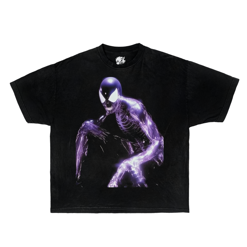 X-Ray Spiderman Inspired Boxy Vintage Shirt Marvel Comic Shirts Oversized Streetwear Graphic Hero Tees