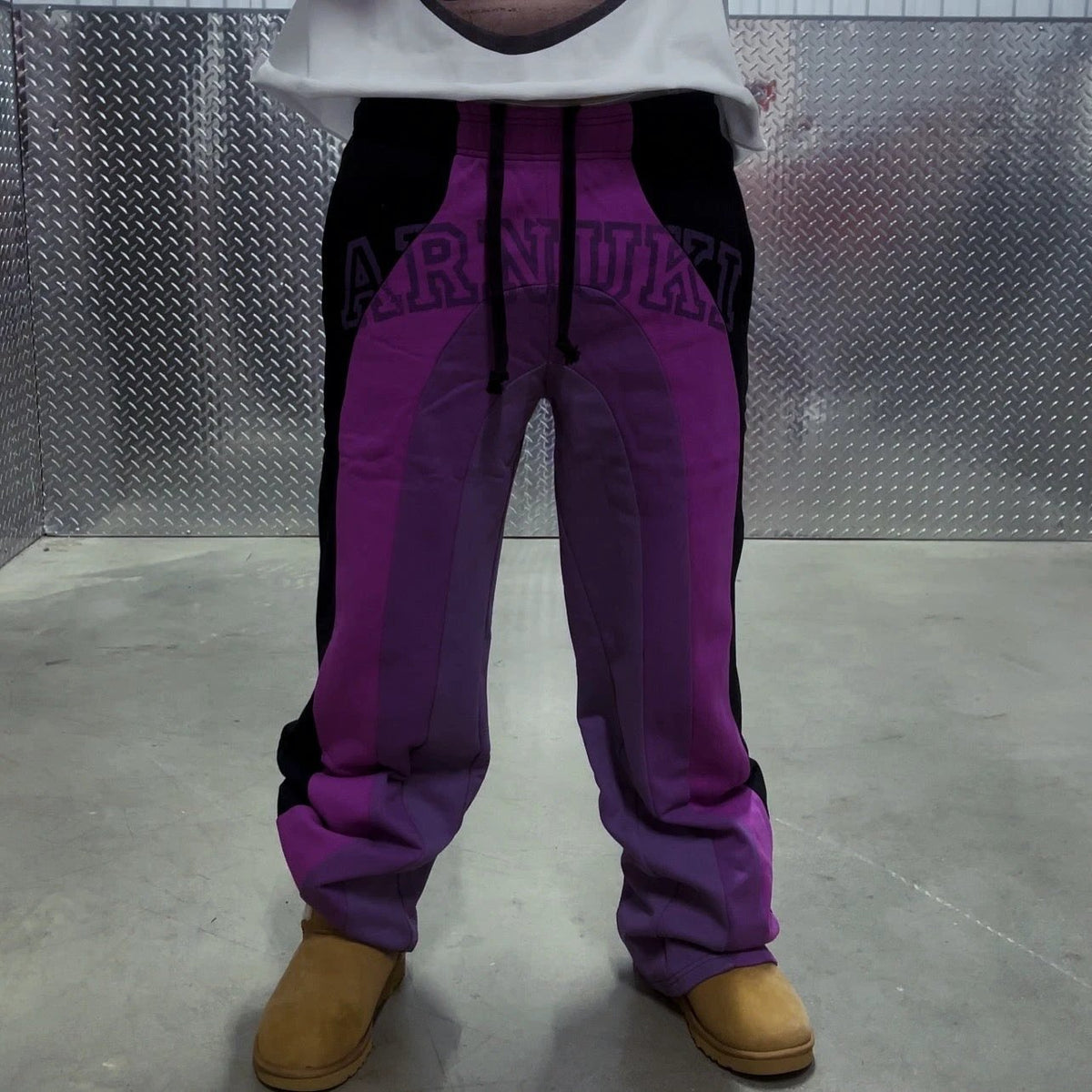 Shade Sweats V2 Streetwear Pants Multicolor Purple Wide Leg Cotton 400GSM True To Size