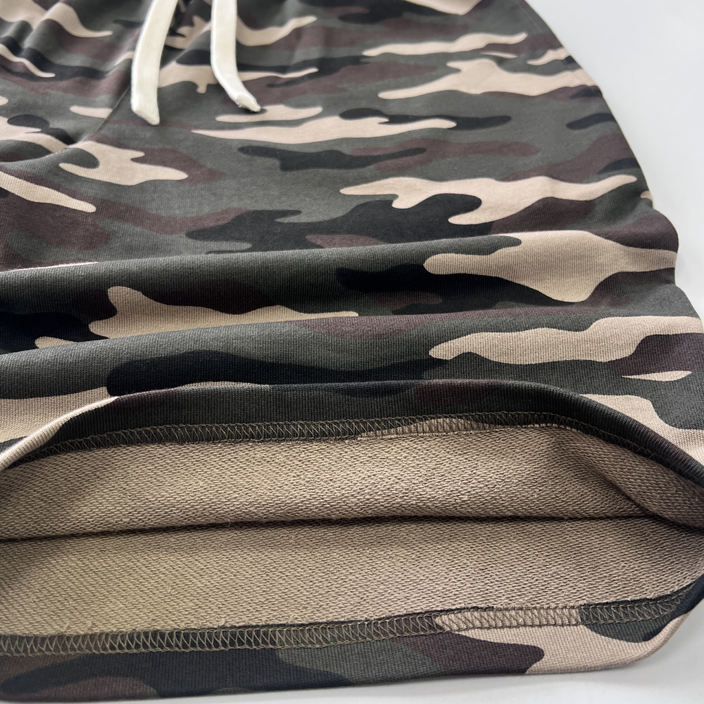 Urban Warfare Camouflage Shorts Cotton Relaxed Streetwear Unisex