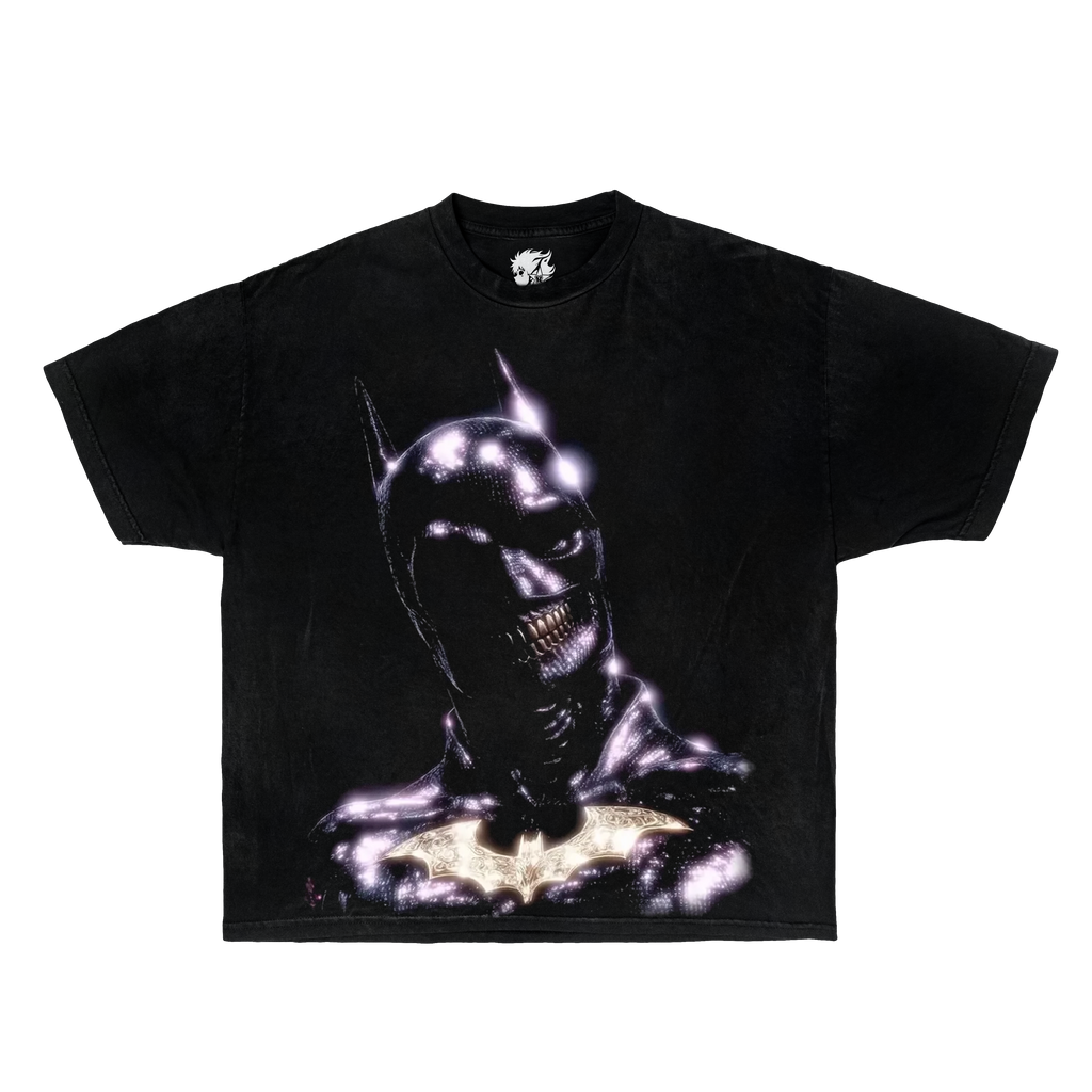 Evil Batman Grin Boxy Vintage Shirt Graphic Marvel Comics Shirts Oversized Superhero Opium Evil