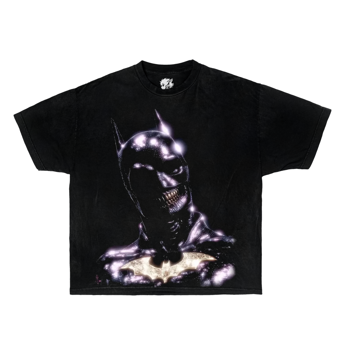 Evil Batman Grin Boxy Vintage Shirt Graphic Marvel Comics Shirts Oversized Superhero Opium Evil