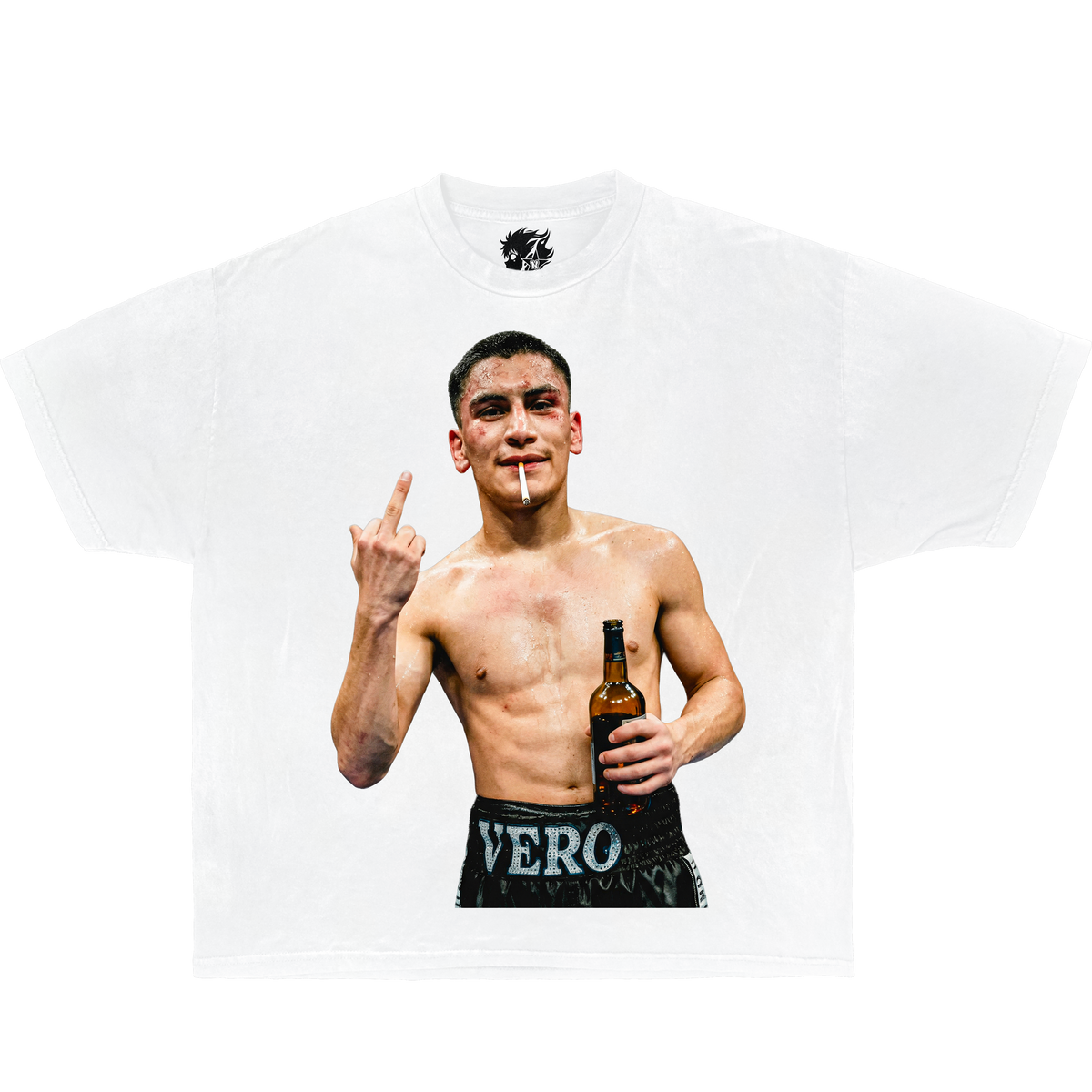 Emmanuel Navarrete Boxing Boxy Shirt Vintage Bootleg Tee Streetwear Y2K Oversized Graphic