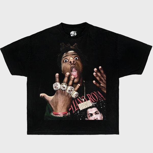 Funny IShowSpeed Rings Boxy Vintage Shirt Oversized Streetwear Y2K Graphic Streamer Gaming Bootleg Tee