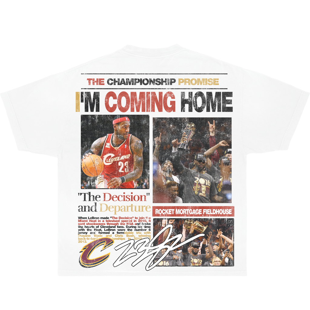 Lebron James Newspaper Shirt Vintage Boxy Oversized Basketball Graphic Unisex Y2K
