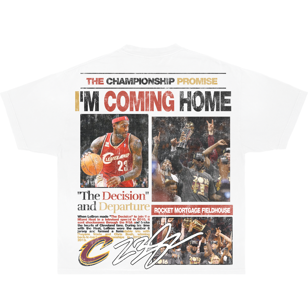 Lebron James Newspaper Shirt Vintage Boxy Oversized Basketball Graphic Unisex Y2K