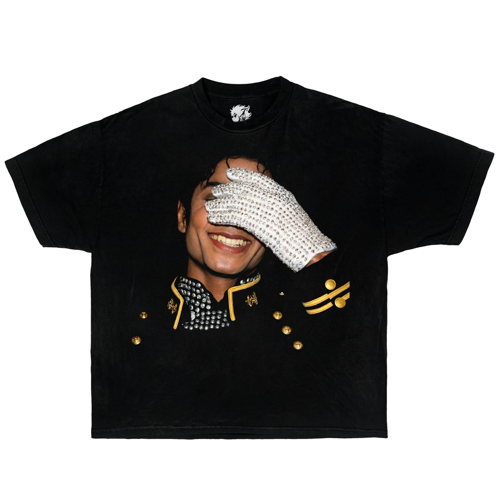 MJ Michael Jackson Glove Boxy Vintage Oversized Shirt Graphic Hip Hop Tee Streetwear Y2K