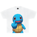 Unhappy Squirtle Graphic T-Shirt Cute Anime Gaming Tee Y2K Pokémon Shirts